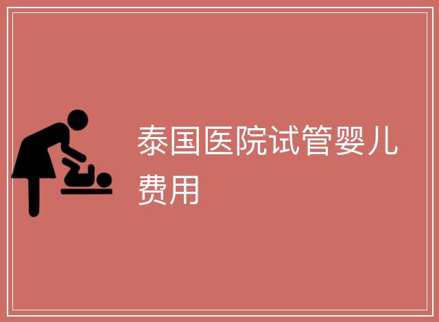 泰國醫(yī)院試管嬰兒費(fèi)用