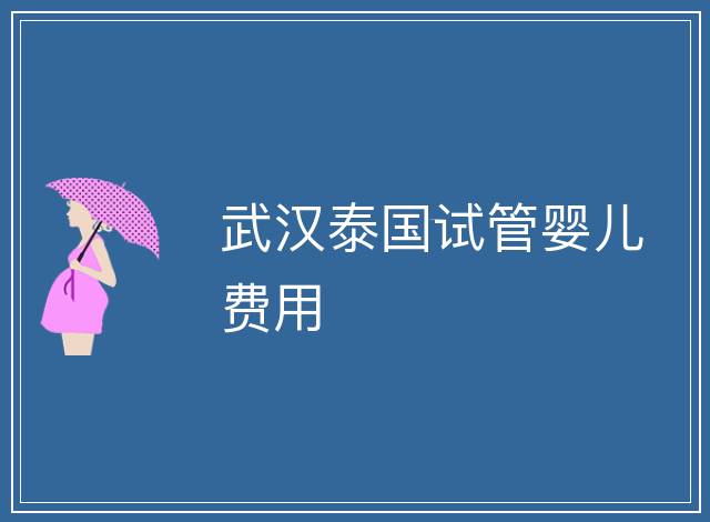 武漢泰國試管嬰兒費用